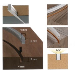 LED NEON LINE SLIM 4MM DC24V 9W IP67