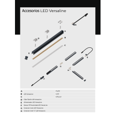 CABLE ALIMENTADOR 2M LED72W  VERSALINE V1