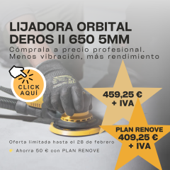 LIJADORA DEROS II 650 ROTORBITAL D.150MM ORBITA 5MM MID6504044