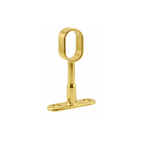 SOPORTE CENTRAL ABIERTO  OVAL PARA TUBO DE ACERO