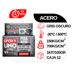 EPOXI UNO ACERO KIT 100 GR