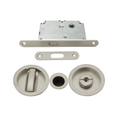 KIT CERRADURA PUERTA CORREDERA REDONDA 500000