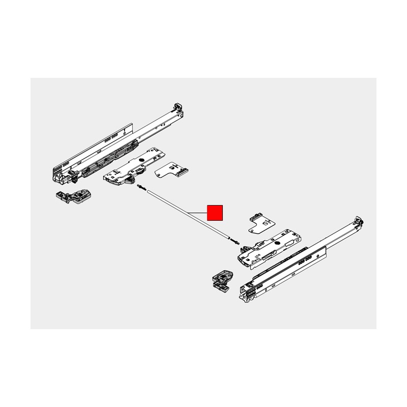 SYNCRO TIP-ON BLUMOTION 1125MM T60.1125W