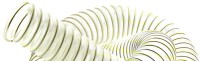 Tubo flexible para aspiración de polvo y serrín de madera